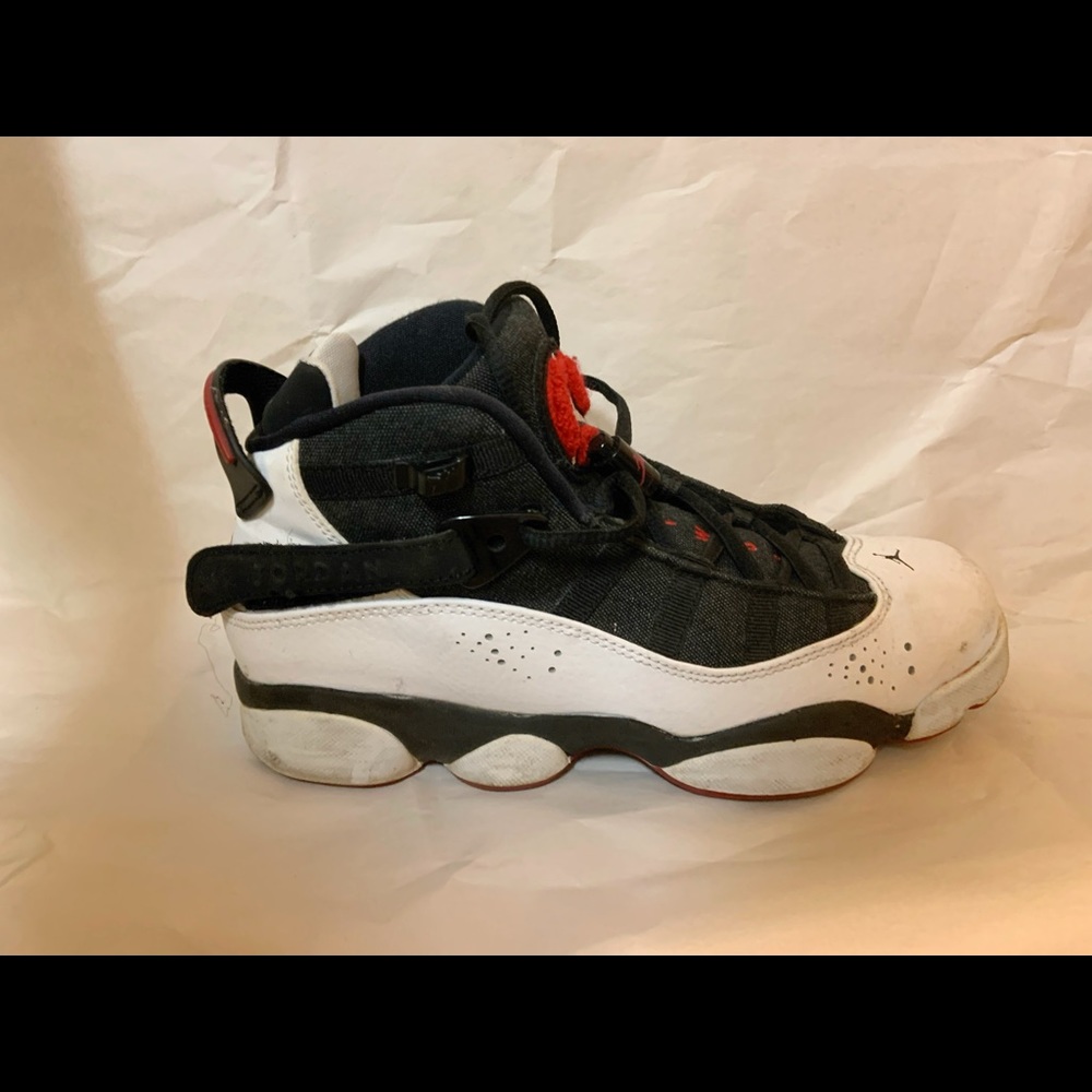 NIKE JORDAN 6 RINGS BLCK/WHITE-RED